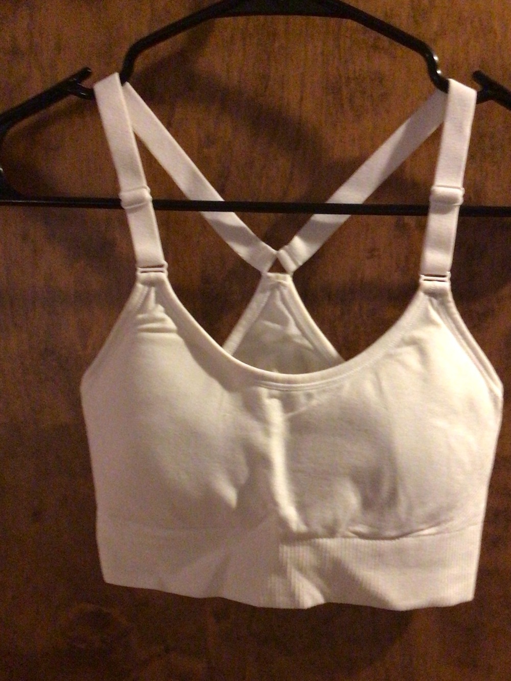 all in motion White Cross-Back Sports Bra